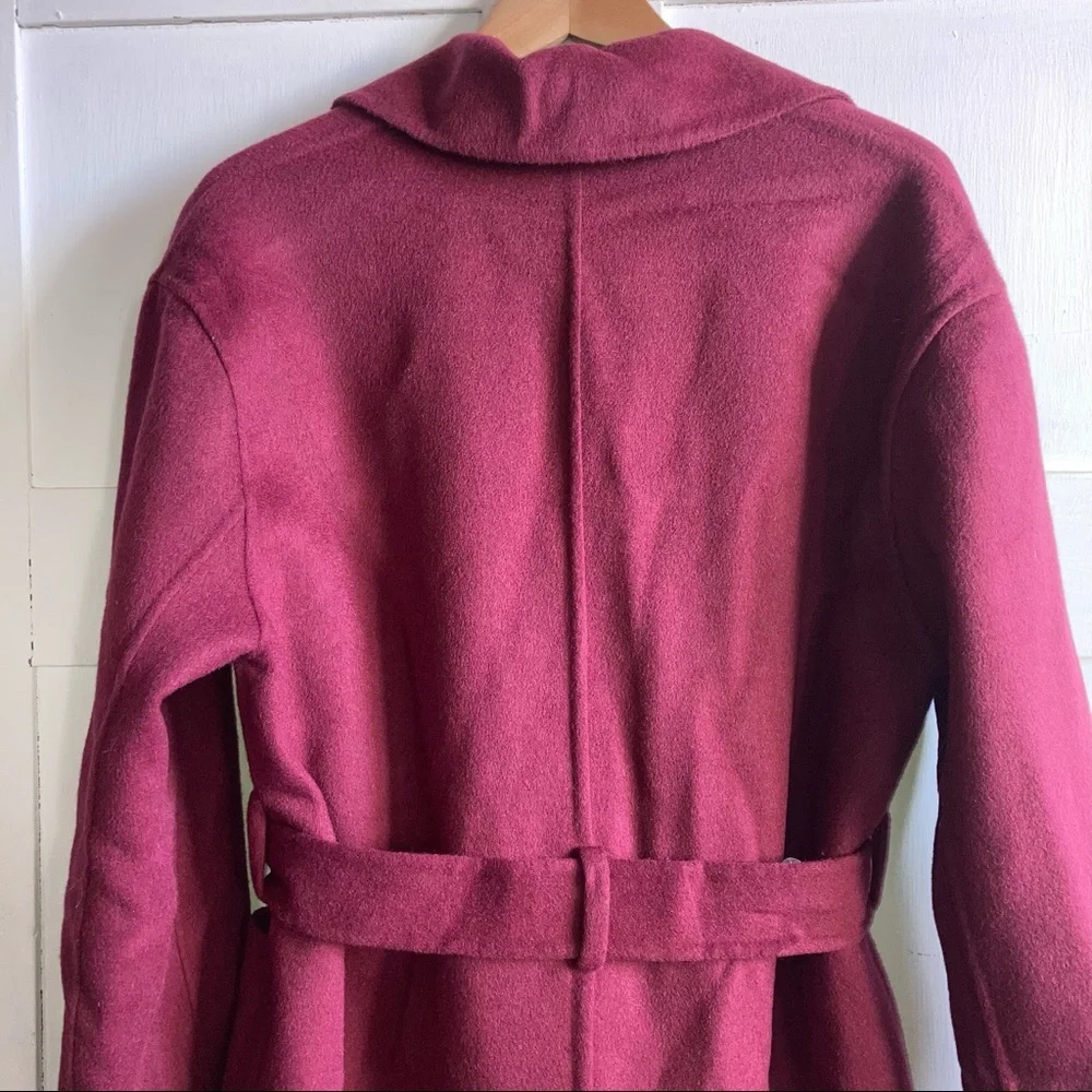 NEW Michael Kors Belted Wool Blend Felt Coat - Picture 4 of 11